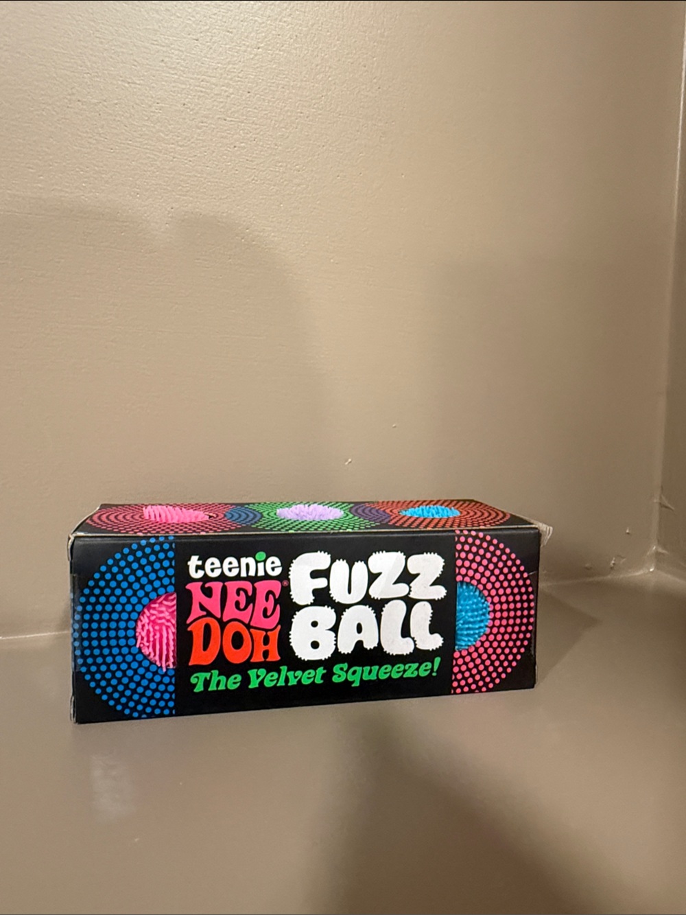 Needoh Teenie fuzz ball velvet squeeze
